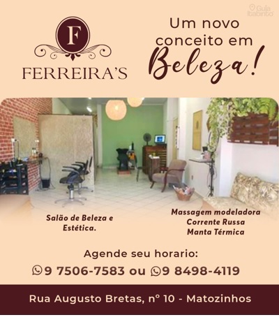 Salão de beleza Ferreira's  Itabirito MG