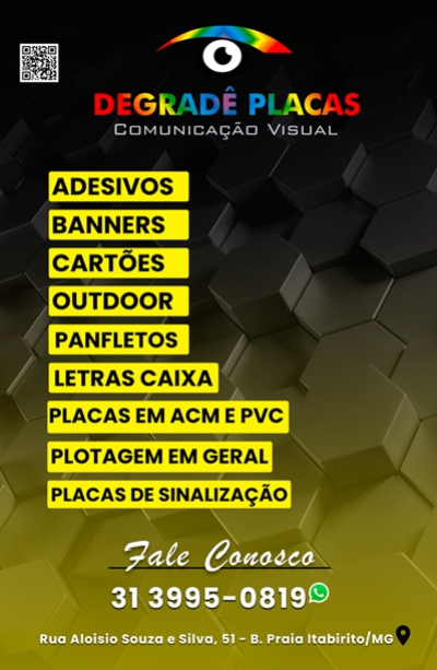 DEGRADÊ PLACAS Itabirito MG
