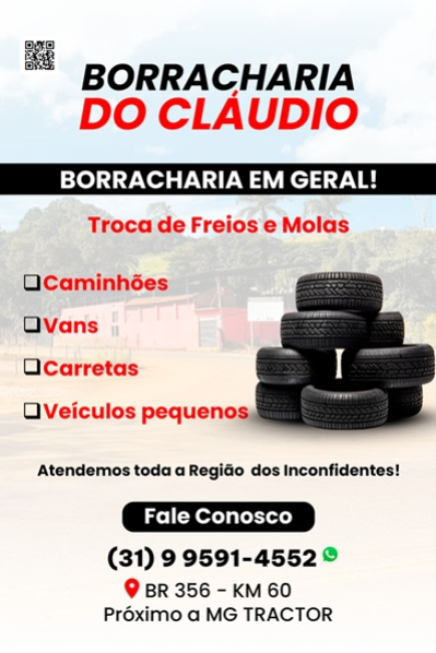 BORRACHARIA DO CLÁUDIO Itabirito MG