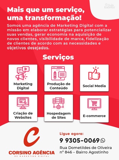 CORSINO - Agência de Marketing Digital  Itabirito MG